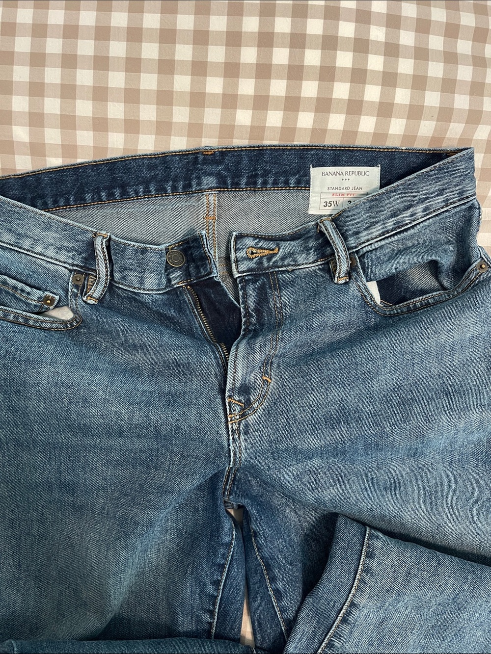 Banana Republic Men’s Light Blue Slim Straight Jeans